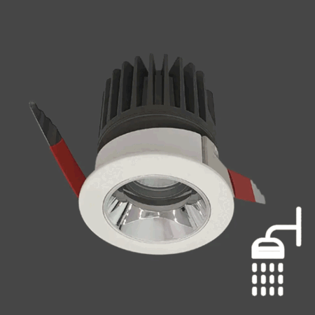 LED 안티글레어 2.5인치 다운라이트 8W EL 9551 방습형 욕실등 플리커프리 COB 집중형 방습