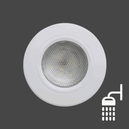 [MD&#039;s pick] LED 3인치 다운라이트 6W EL 5251(방습형) 뿌얀 방습등 욕실등 플리커프리 확산형