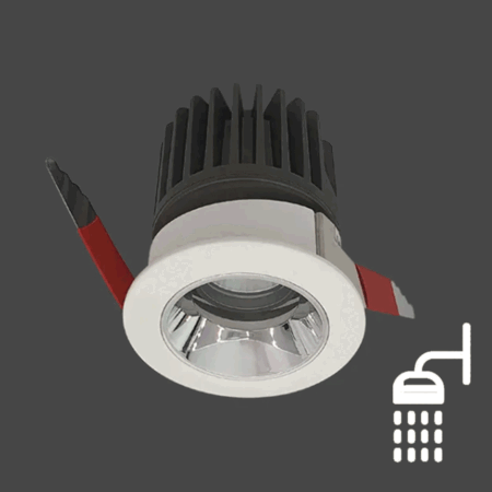 LED 안티글레어 2.5인치 다운라이트 8W EL 9551 방습형 욕실등 플리커프리 COB 집중형 방습